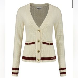 Ganni Cream Cardigan